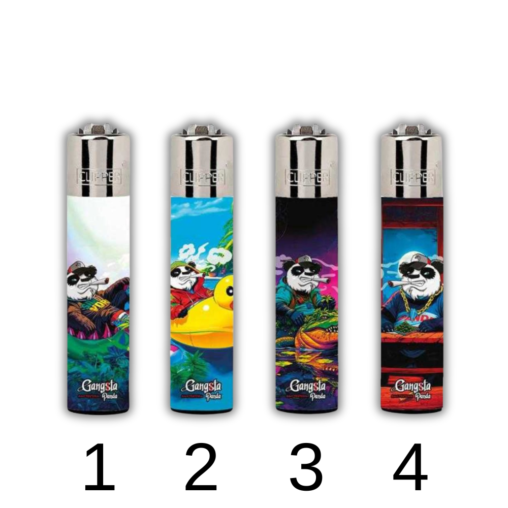 Clipper Gangsta Panda Black - Briquet Classique de Qualité – Hashtag ...