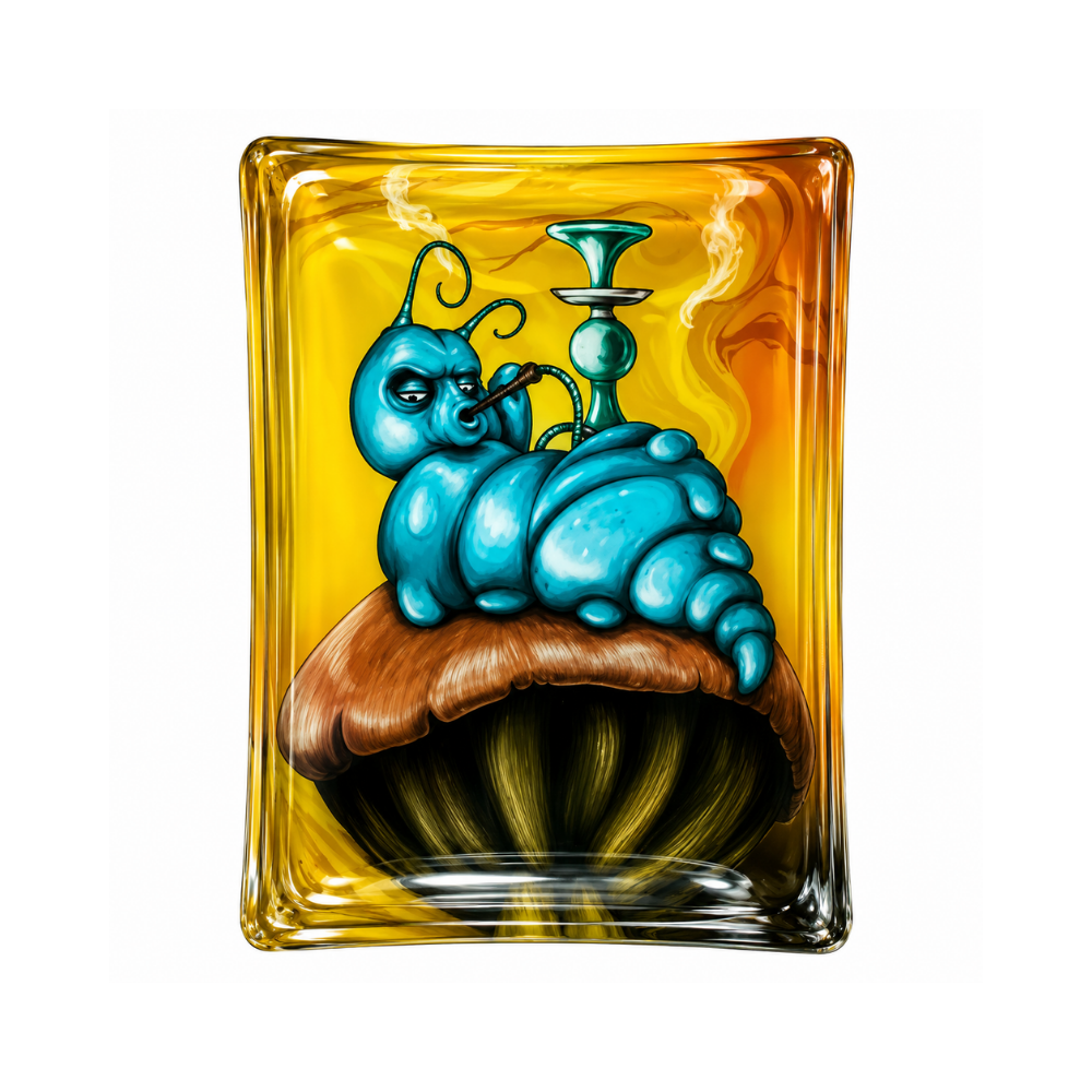 Petit plateau en verre - Caterpillar
