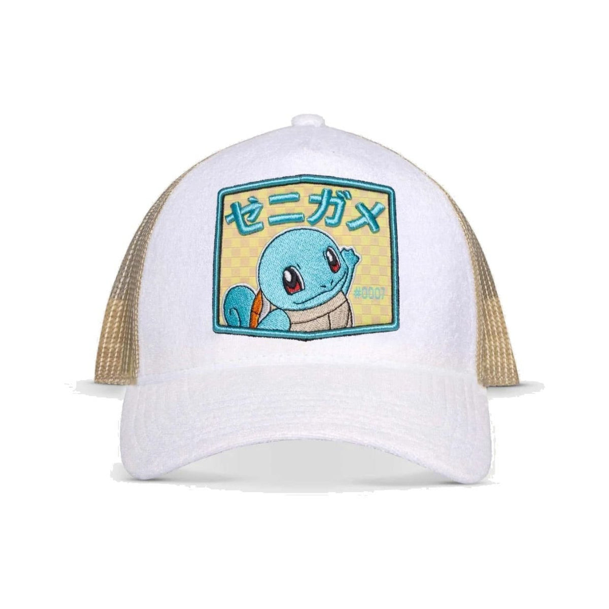 Casquette trucker Pokémon 30e anniversaire ornée du motif Carapuce, ajustable, vue de face