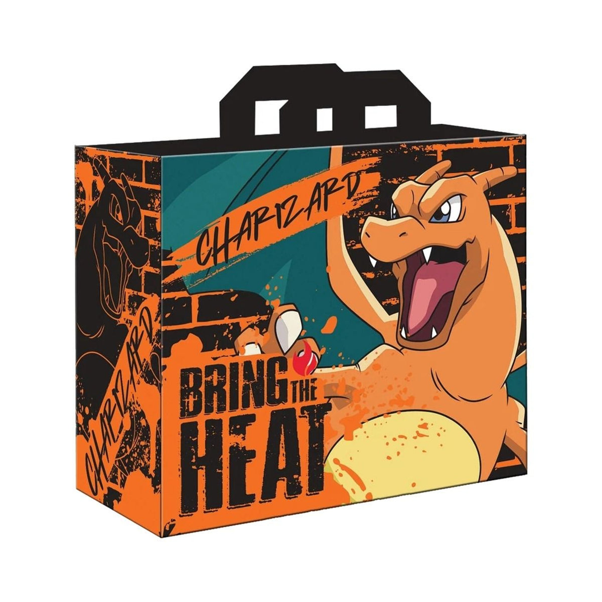 Sac de courses Pokémon à l'effigie de Dracaufeu, accessoire lifestyle réutilisable pour les courses au quotidien
