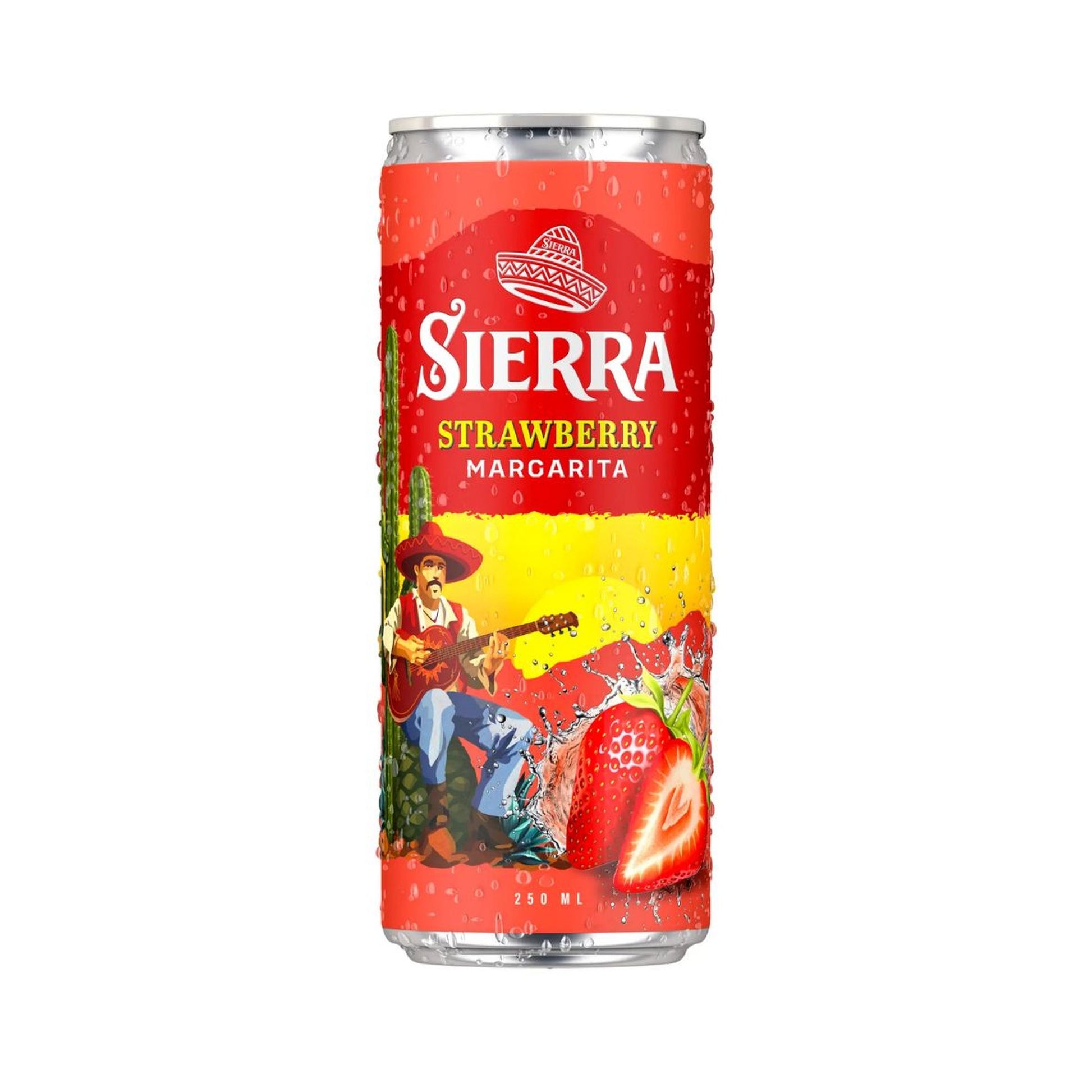 Sierra Strawberry Margarita 6° 25cl Stock Spirits Group — Boissons
