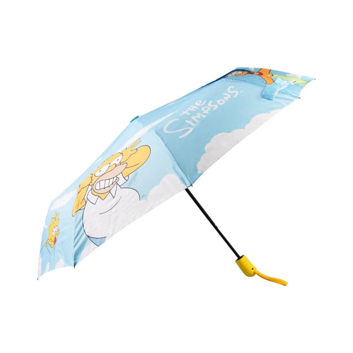 Parapluie The Simpsons à l'effigie de Homer Simpson, accessoire lifestyle fan de la série pour les jours de pluie
