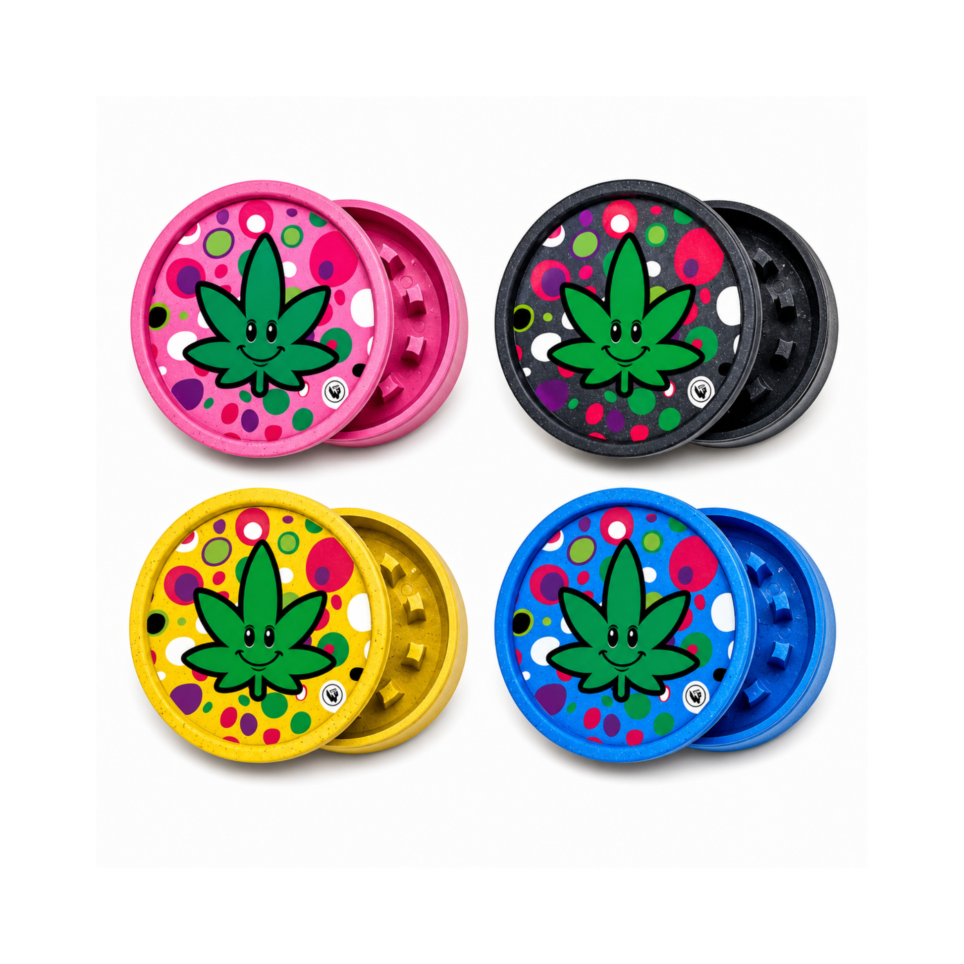 Grinder en chanvre - FFX Happy Leaf - 55 mm