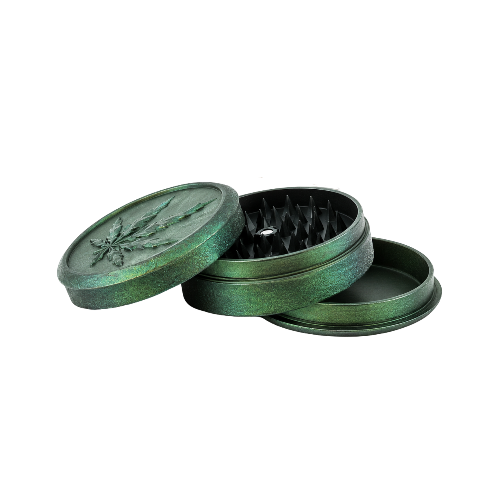 Grinder en plastique - Feuille verte