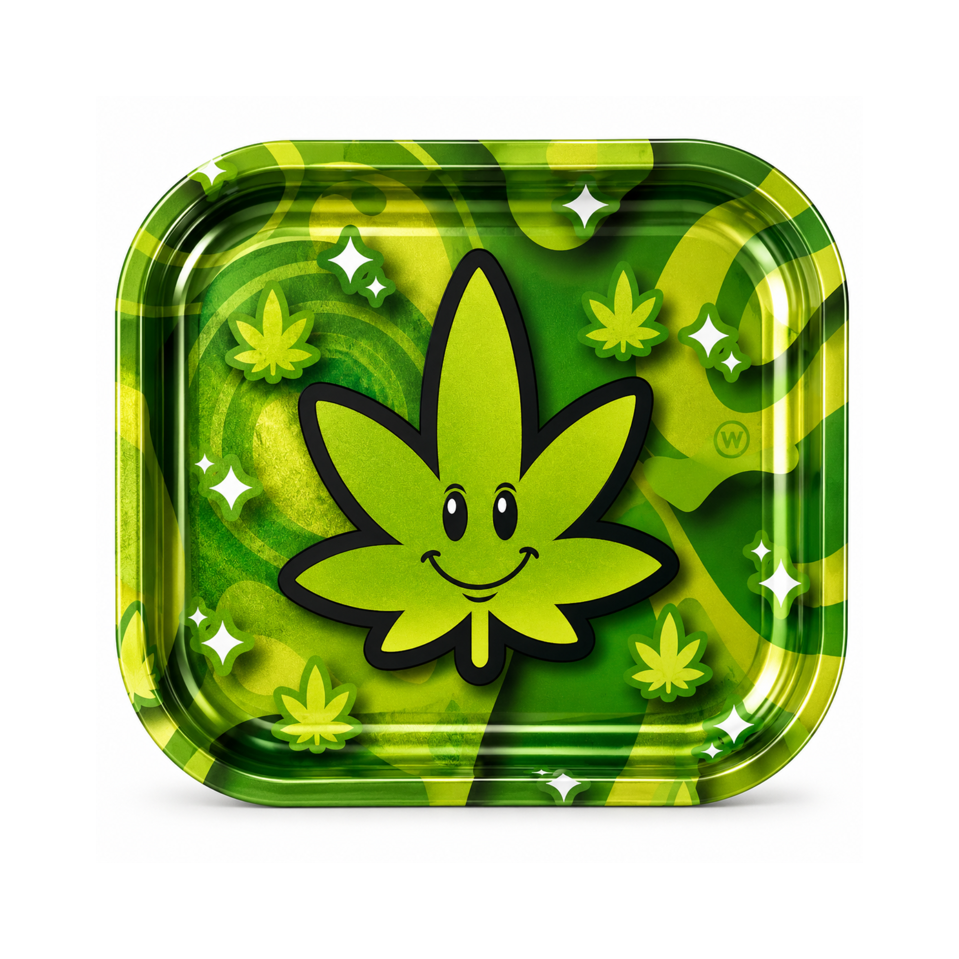Petit plateau en métal - Happy Leaf Metallic (18x14cm)