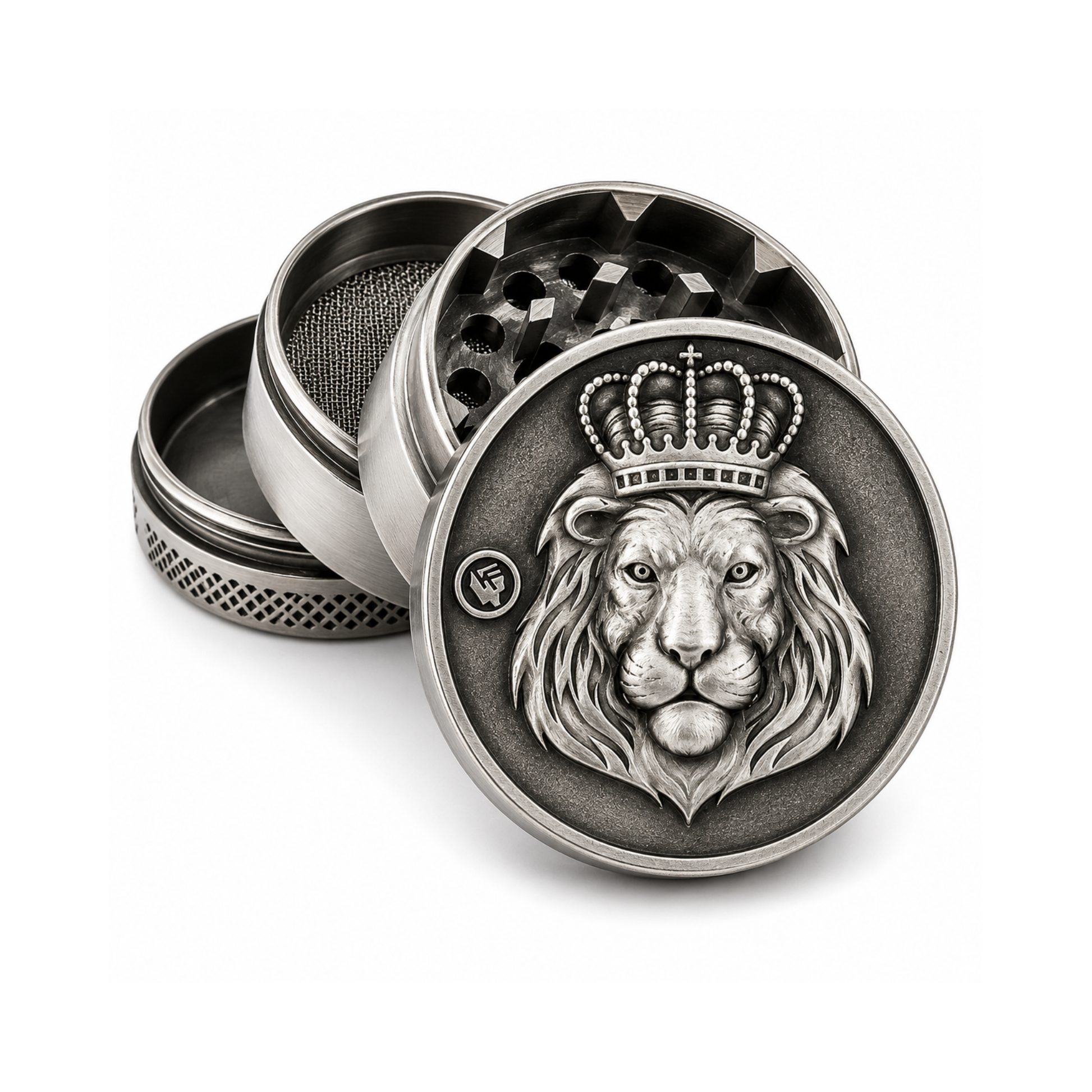 Grinder Fire-Flow Rasta Lion - 50mm - 4 parties