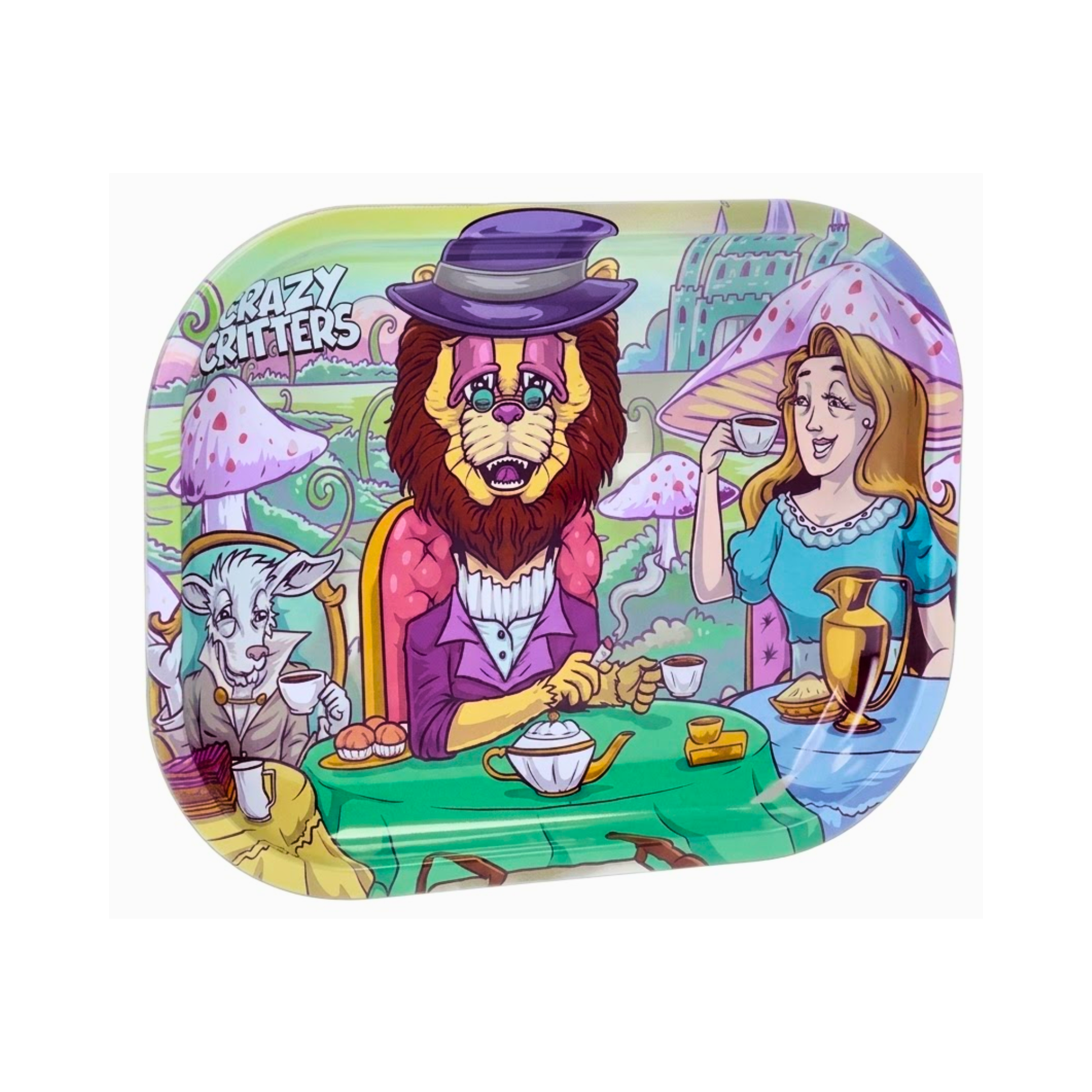 Petit plateau en métal - Crazy Critters Lion