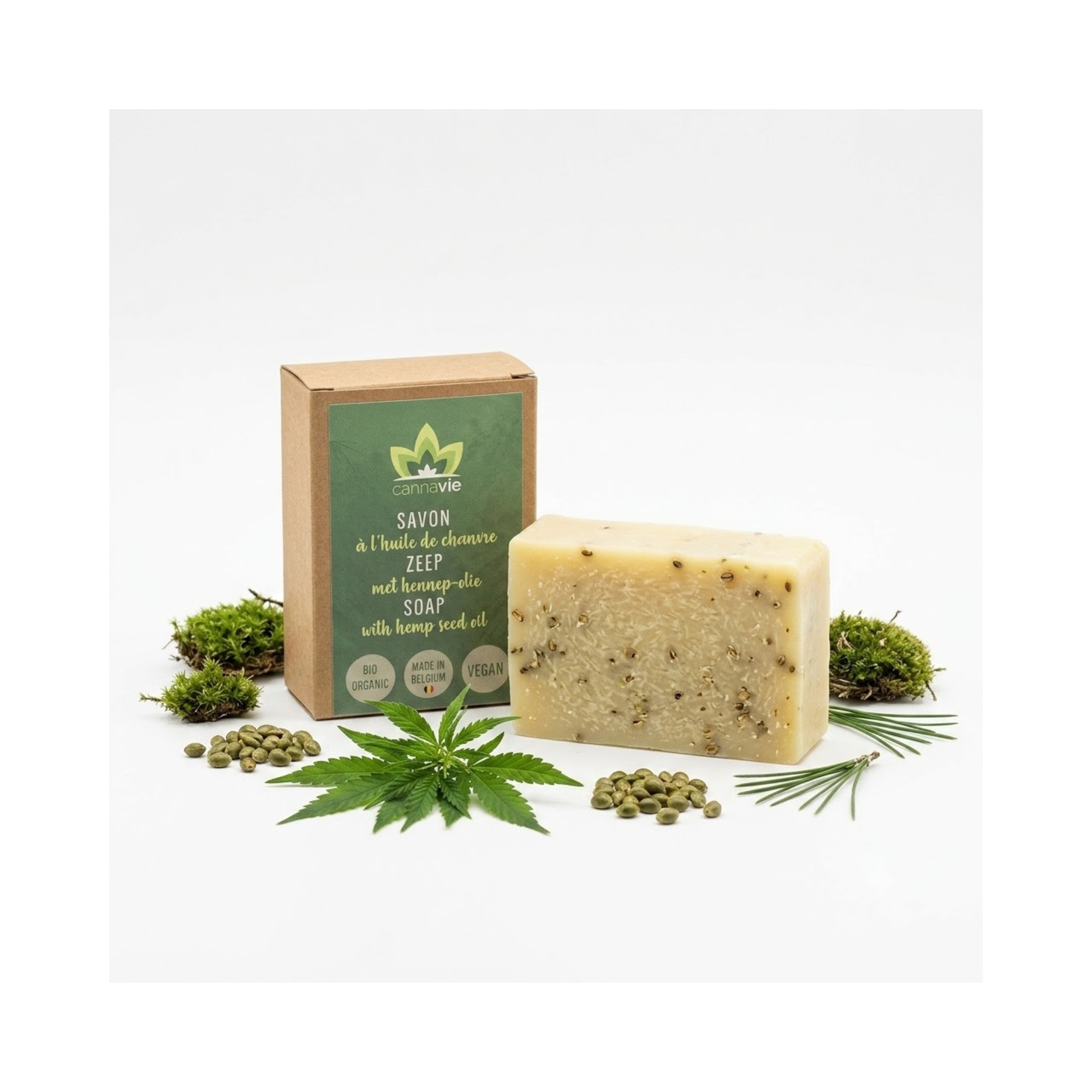 Savon à l'huile de chanvre