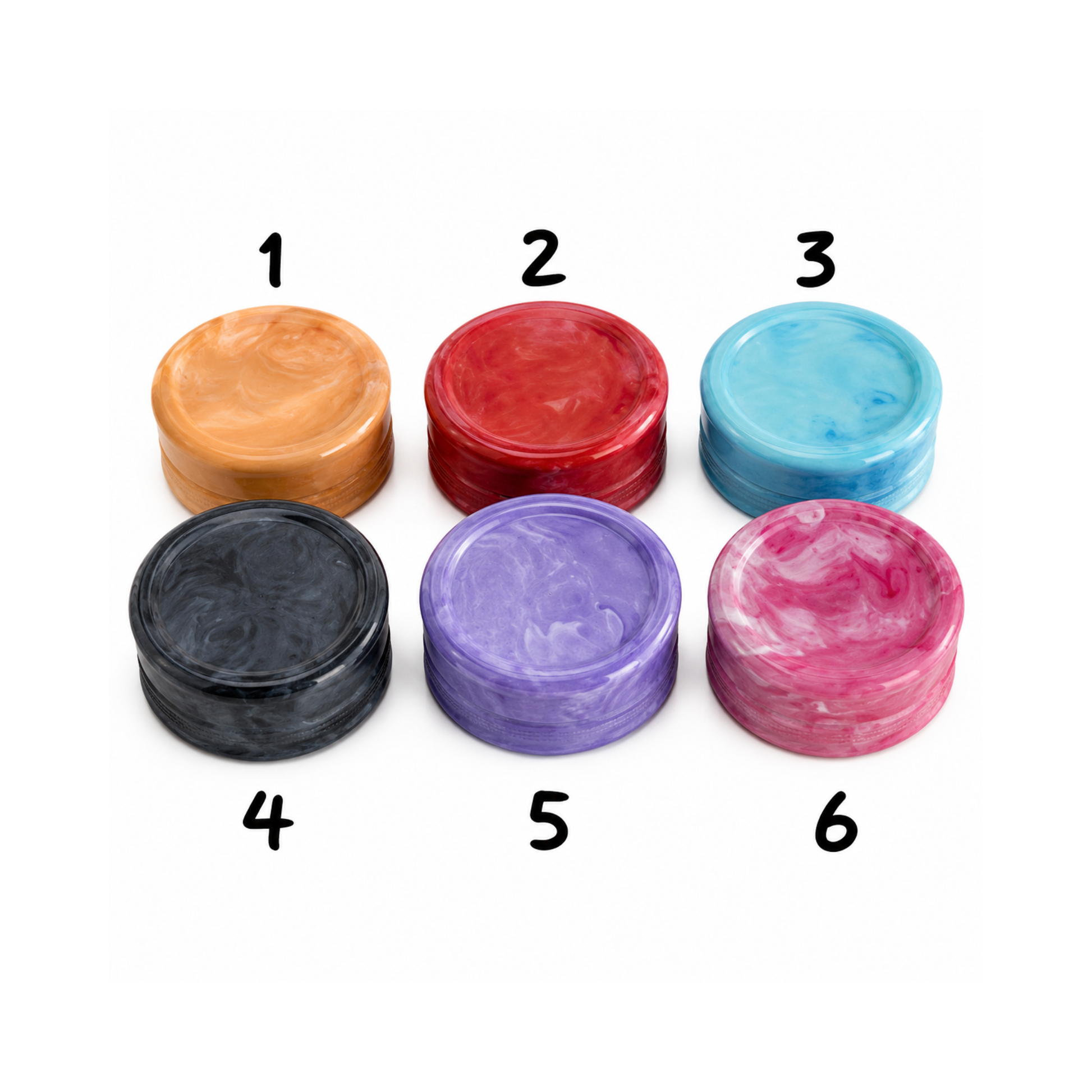 Grinder en plastique - Couleurs marbrées