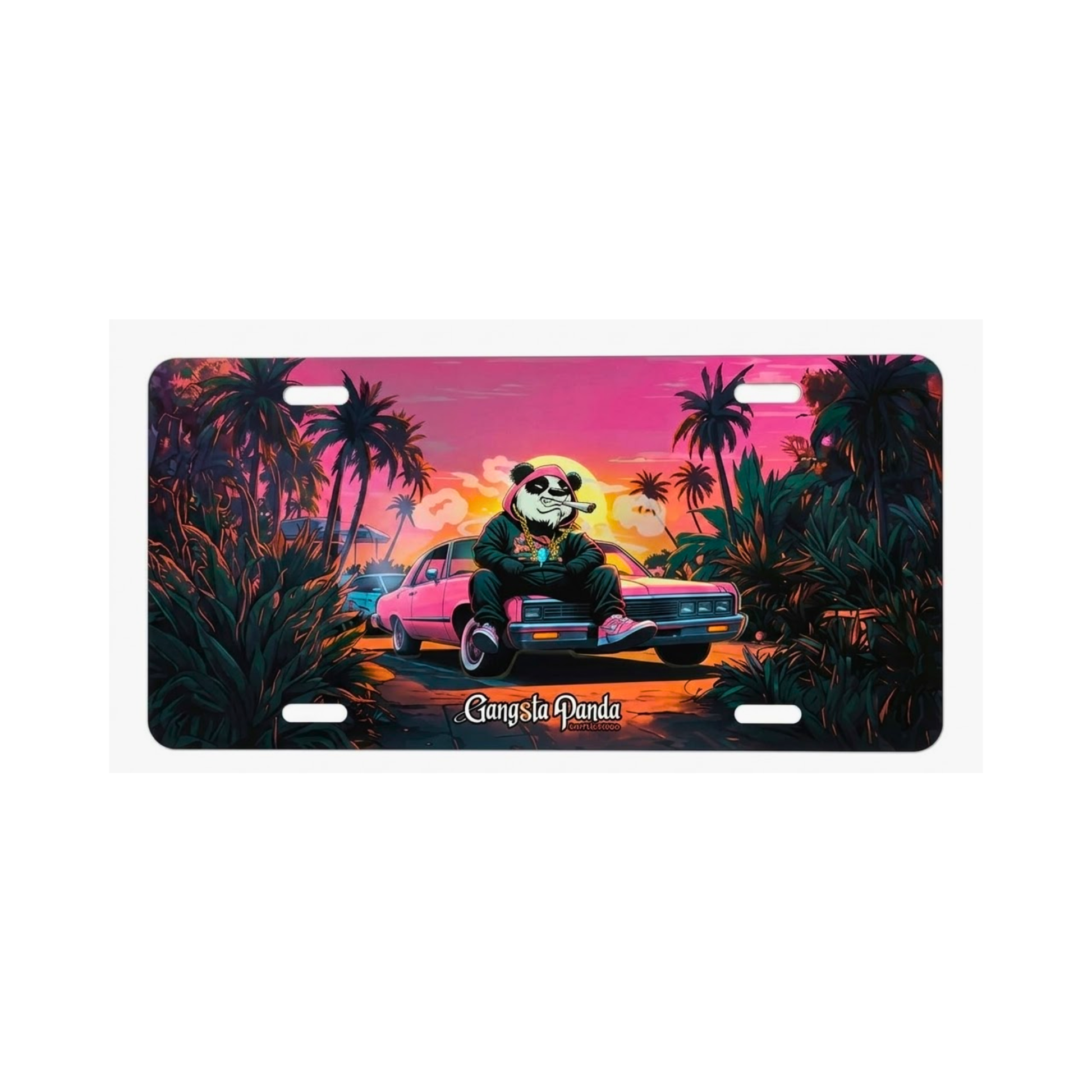 License Plate - Pink Cadillac