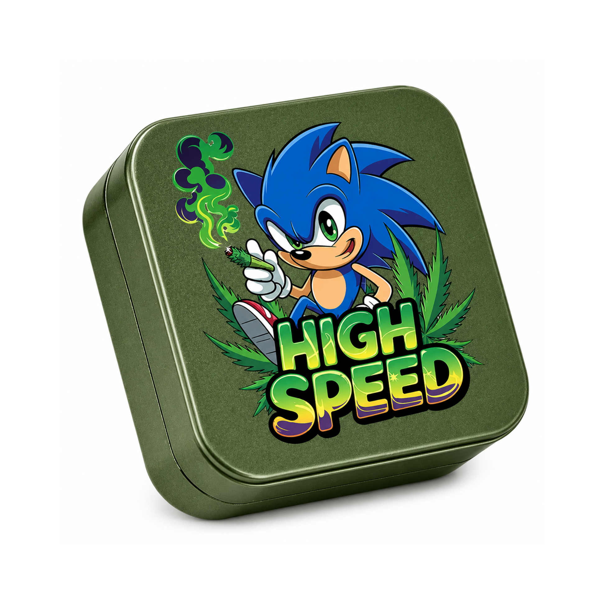 Grinder Aluminium High Speed Vert 53mm - 2 Parties