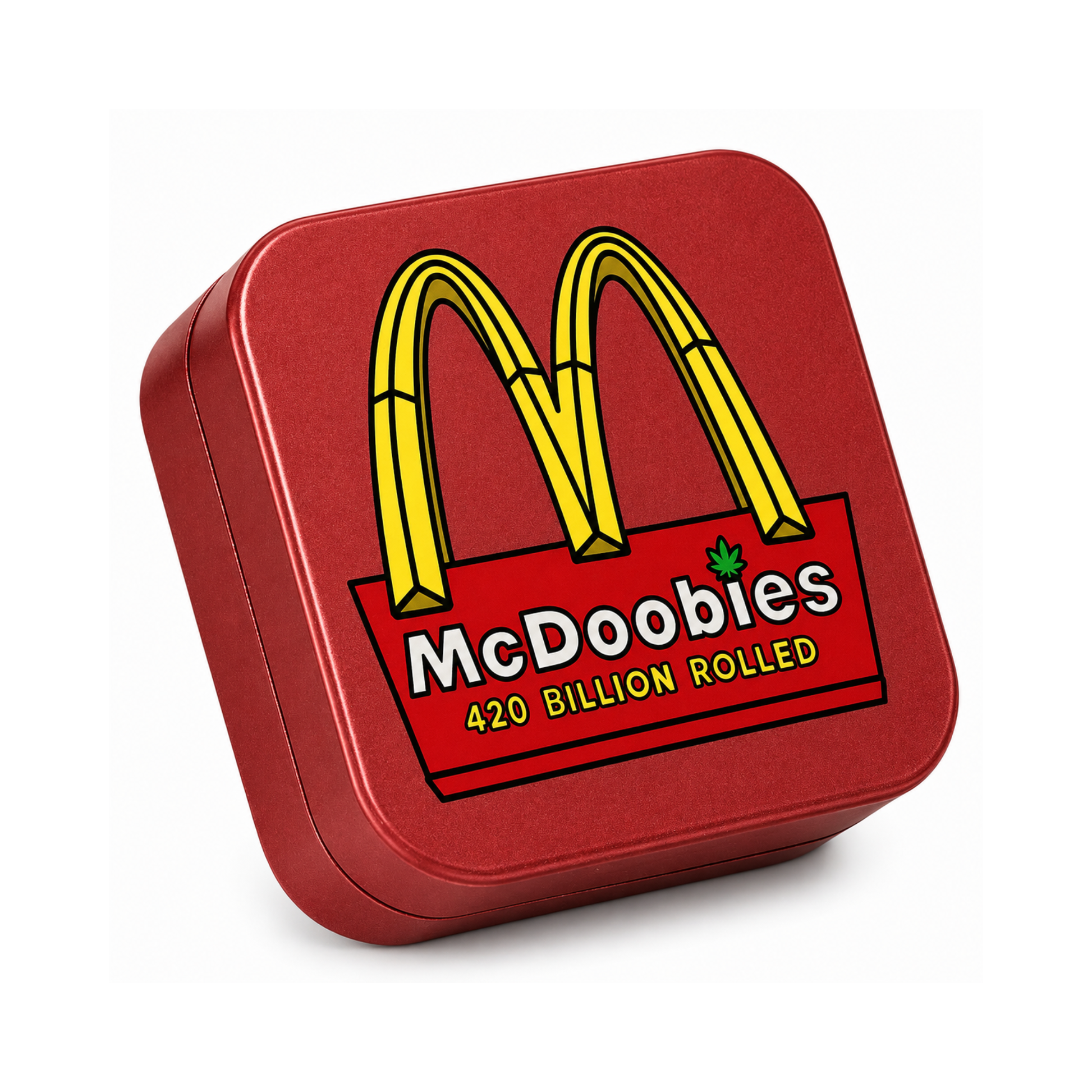 Grinder Aluminium McDoobies Rouge 53mm - 2 Parties