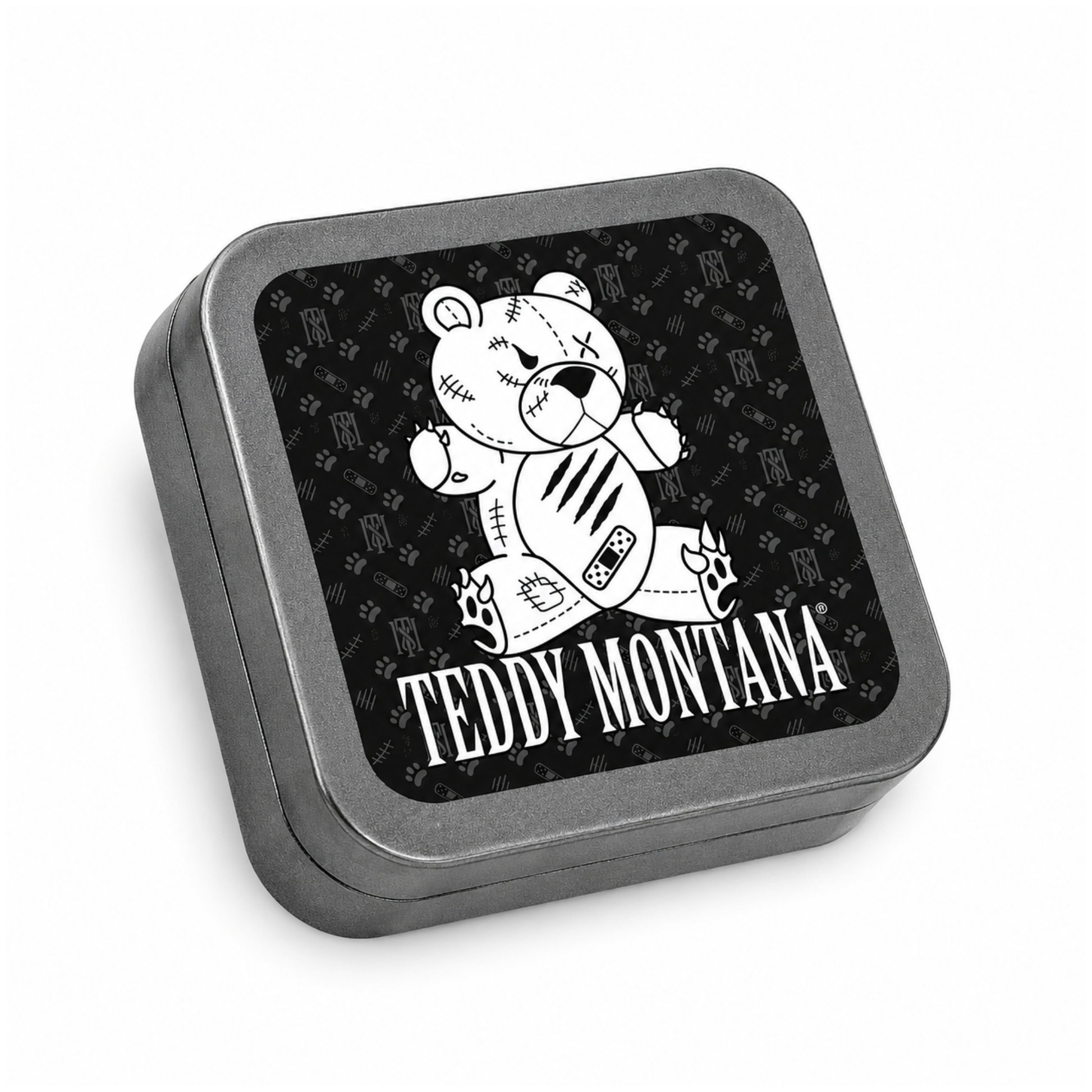 Grinder carré aluminium 53mm Teddy Montana OG | Hashtag CBD