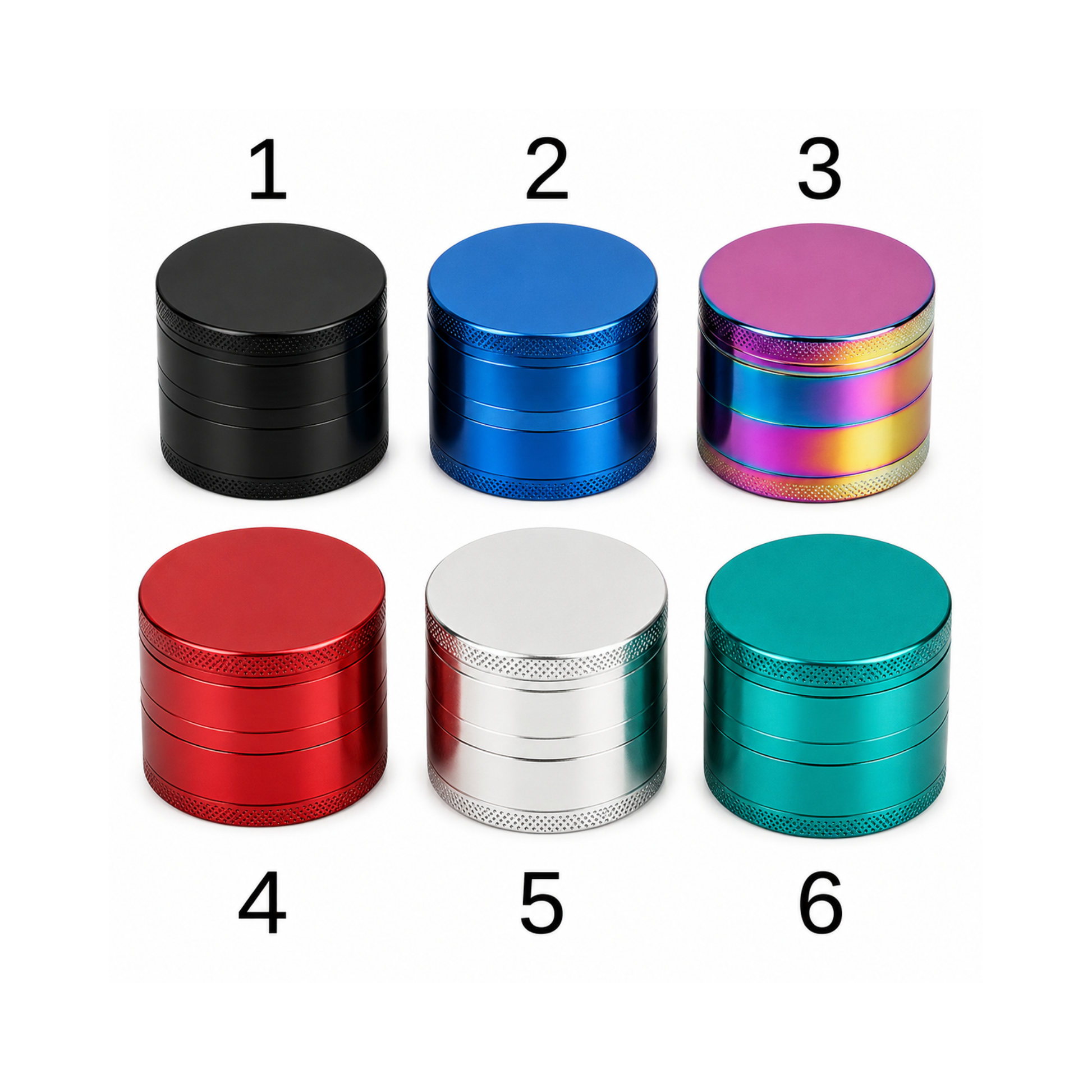 Grinder Métal CNC 50mm 4 Parties - Qualité Premium