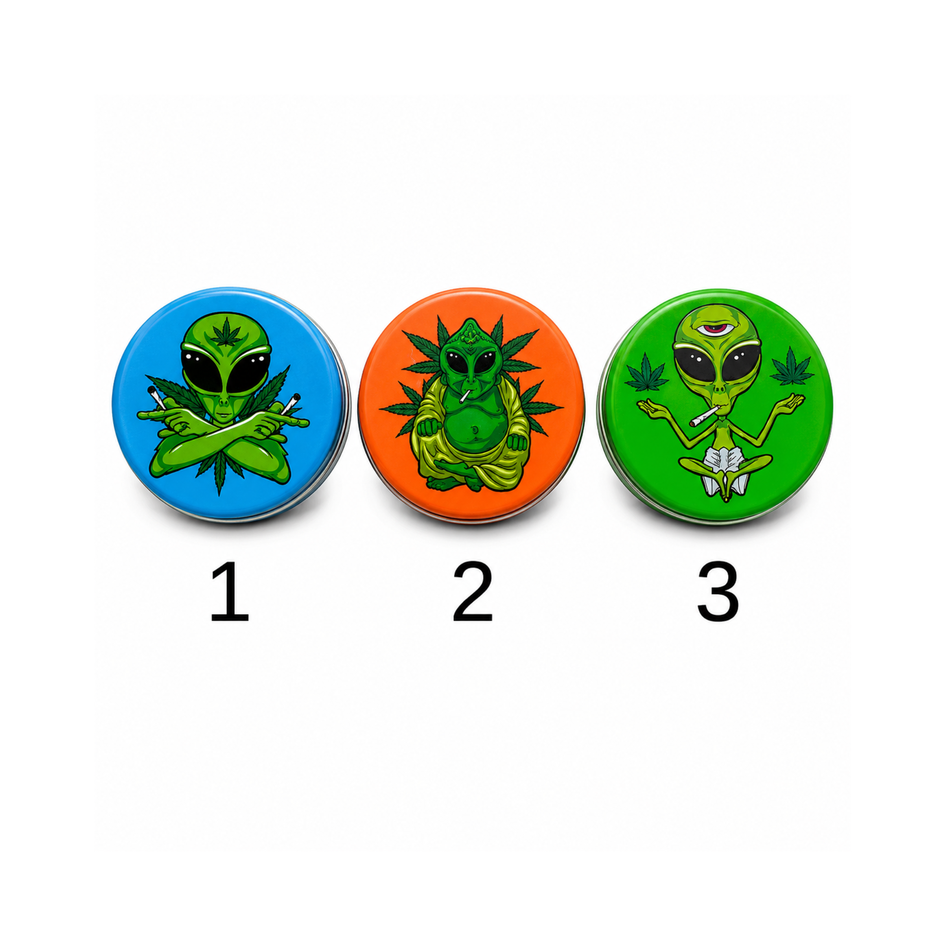 Grinder Plastique Alien Magic Leaf - 5€ | Hashtag CBD