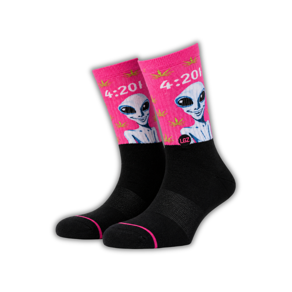 Chaussettes LGZ Crew – 420 alien – M