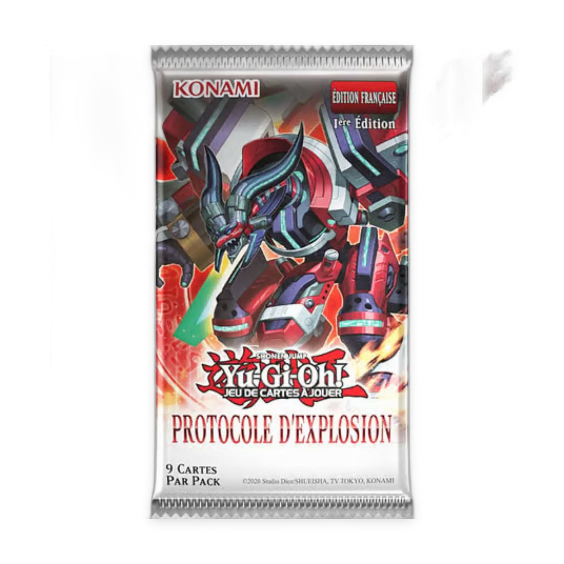 Booster Yu-Gi-Oh! Protocole d'Explosion version française avec cartes rares
