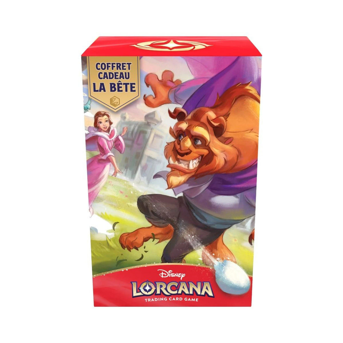 Coffret cadeau Disney Lorcana La Bête en version française, avec cartes à collectionner du jeu Lorcana