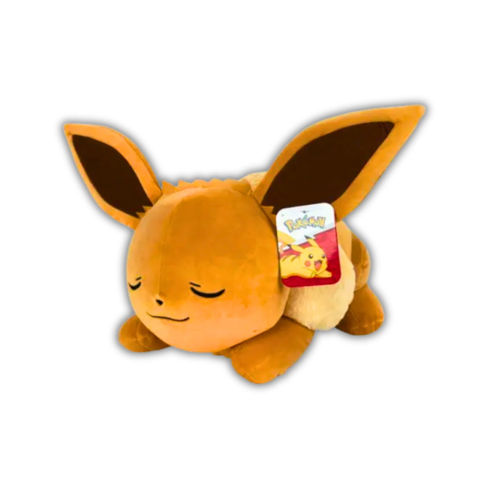 Peluche Evoli Pokémon 45cm - Dormeuse Officielle
