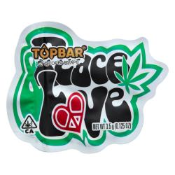 Sachet Zip Peace Love 14,5x11 cm