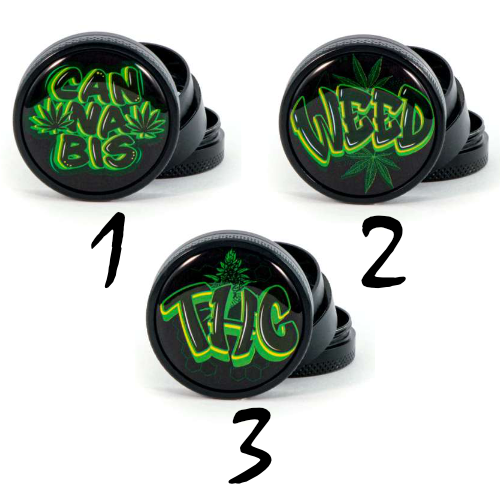 Grinder Metal & Epoxy Weed THC - 40 mm - 3 parties