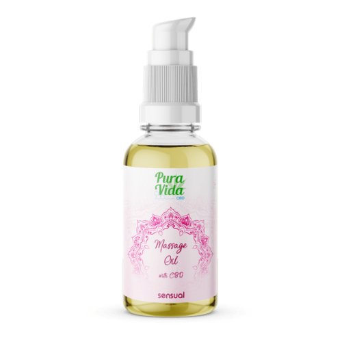 Huile de massage - Sensuelle (100ml) - Hashtag CBD Products