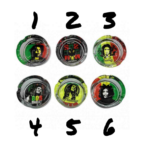 Cendrier en verre - Bob Marley - Hashtag CBD Products